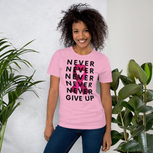 Load image into Gallery viewer, Never Give up cancer Unisex T-Shirt