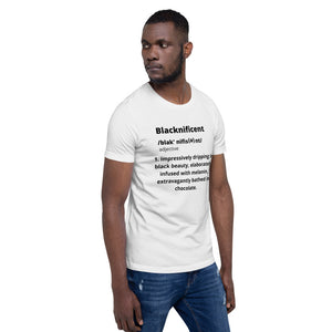 White Blacknificent Short-Sleeve Unisex T-Shirt